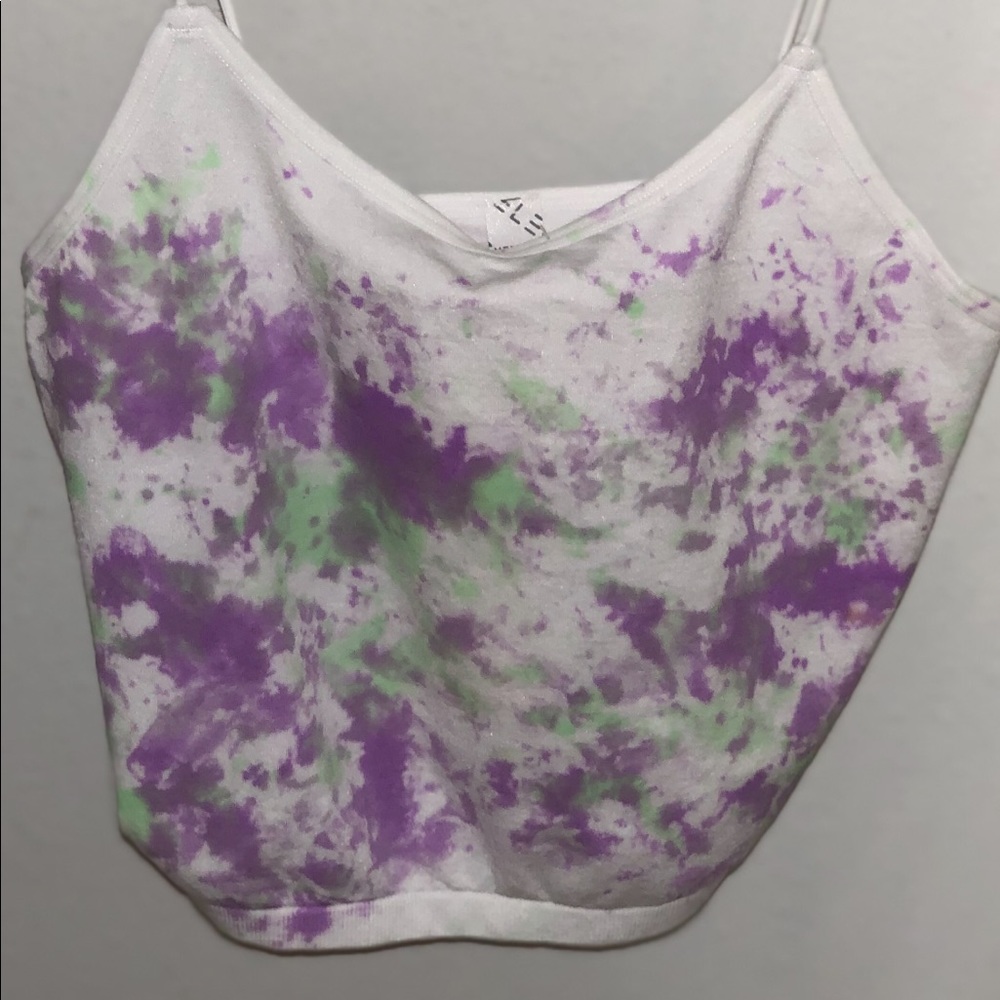 Handmade tie-dye crop top